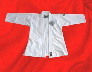 Men's White Fuji Karate Top Size 2 Martial Arts without Belt Brand New - Picture 1 of 5