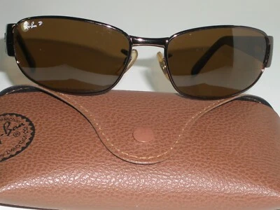 GAFAS DE SOL RAY BAN RB3141 CUERO II 60[]18mm TONO MARRÓN POLARIZADAS ENVOLTURAS DEPORTIVAS Foto 1 de 4