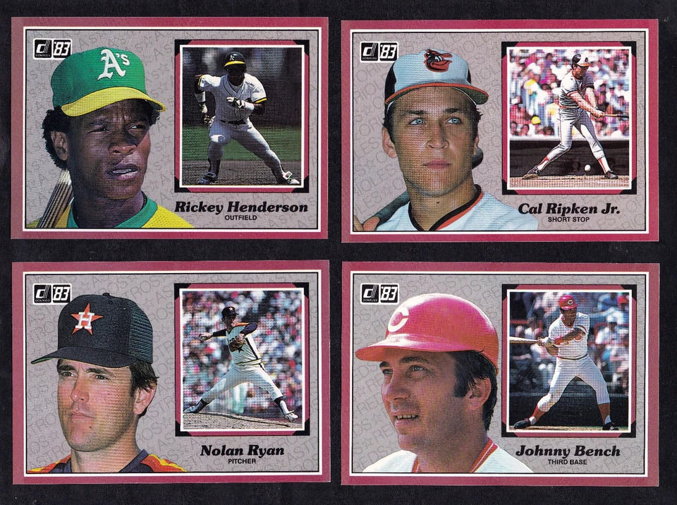 1983 DONRUSS ACTION ALL-STARS SINGLES U PICK RYAN RIPKEN 2 Cards on SOME COMMONS - Image 1 of 1