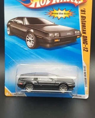 Hot Wheels 2010 New Models 1981 Delorean DMC-12 Black 15/44 - Image 1 of 4