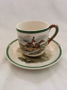 Copeland Spode Herring Hunt Scene Cup & Saucer - Picture 1 of 5