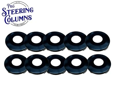 FOR DODGE CHRYSLER JEEP DOOR LOCK CYLINDER FACE CAPS BLACK 321848 (10 PACK) - Image 1 of 4