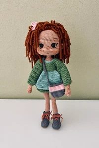 puppe gehäkelt amigurumi handarbeit, Unikat, Kunstpuppe, Sammlerpuppe,Geschenk - Bild 1 von 8