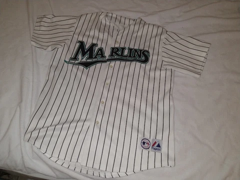 miguel Cabrera Jersey majestic vintage embroidered #24 no size tag striped EUC Cover