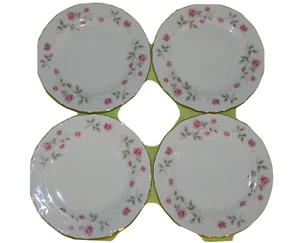 Empress China Dresdina 603 Bread & Butter Plate 6.5" dia Pink Roses Lot 4 Japan - Picture 1 of 6