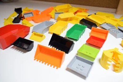 Lego City Construction Building Tipper Excavator Bucket Picker 10x Random Pieces - Image 1 of 2