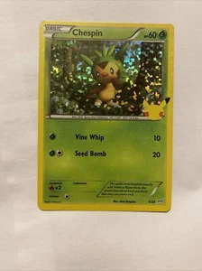 Pokemon cards McDonalds Chespin 6/25 Holo 25th Anniversary 2021 - Picture 1 of 1