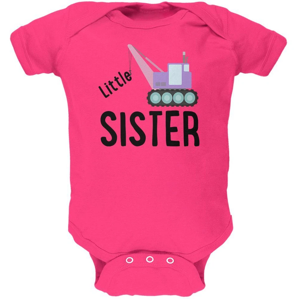 Camión grúa de construcción Little Sister suave bebé de una pieza Foto 1 de 1