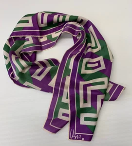 Vintage Vera Neumann Oblong Graphic Design Scarf - 14 x 42 in. - Picture 1 of 6