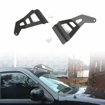 For 1997-03 Ford F-150 50" Straight/Curved Roof LED Light Bar Mount Bracket Pair - Image 1 of 4