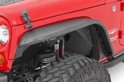 Rough Country 8" Front Tubular Fender Flares for 07-18 Jeep Wrangler JK - 10531 - Image 1 of 4