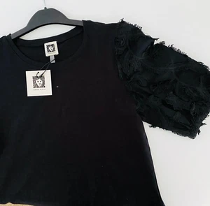 Neu mit Etikett Anne Klein Top Damen Größe S Puffärmel - Bild 1 von 11