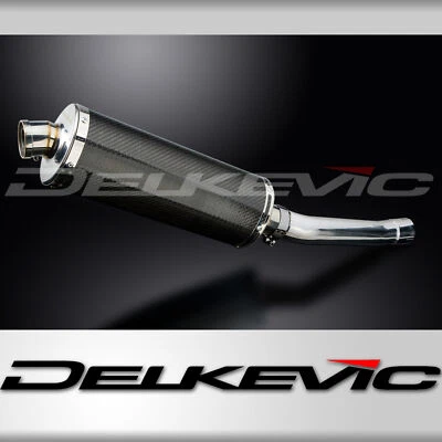 Yamaha YZFR6 YZF-R6S 2003-2009 Kit de silenciador de escape de carbono ovalado deslizable de 14" Foto 1 de 4