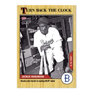 2020 TOPPS NOW TURN BACK THE CLOCK #16 JACKIE ROBINSON BREAK COLOR BARRIER - Bild 1 von 2