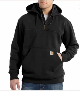 Carhartt Rain Defender Paxton Heavyweight Hooded Zip Mock Sweatshirt - Picture 1 of 1