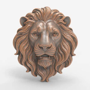 Lion Head STL Files For CNC Router 3D Printer Artcam Aspire 3D Model - Picture 1 of 7