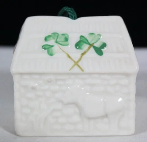 RARE! VTG 2003 CHRISTMAS BELLEEK FORGE HOUSE BELL 16TH EDITION ORNAMENT NEW - Picture 1 of 11