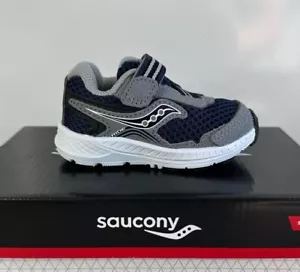 Saucony Ride 10 Jr Toddler Boys Shoes Navy & Gray / Size 4 - Picture 1 of 5