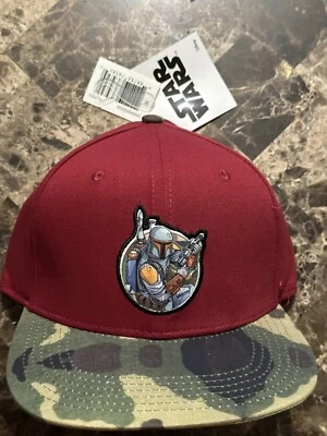 Chapéu Snapback Ajustável Mandalorian Boba Fett Patch Camuflado para Adultos/Adolescentes - Imagem 1 de 4