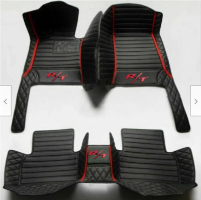 Fit For Dodge Charger Challenger RT 2006-2024 Car Floor Mats Leather Waterproof - Imagem 1 de 4