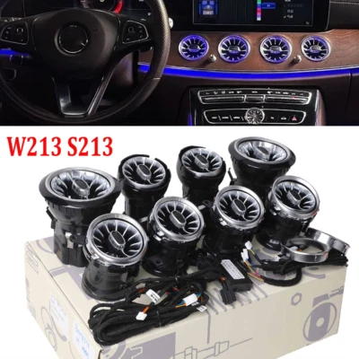 64 Farben Front Air Vent LED Umgebungslicht Für Mercedes-Benz W213 S213 4matic - Bild 1 von 4