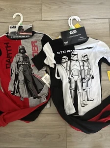 NEW 2 Pack Children’s Star Wars Pajamas Sleepwear Youth Size 8, 5-piece Set - Picture 1 of 9