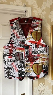 WOTTAWAISTCOAT MENS WAISTCOAT HANDMADE TO FIT YOU BESPOKE ST GEORGE ENGLAND-EVERY ONE DIFFERENT