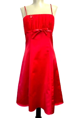 Vestido Zum Zum by Niki Livas Baile de graduación Fiesta Sin mangas Rojo Juniors Talla 5 Foto 1 de 4