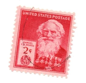 1940 2c Samuel Finley Breese Morsecode Telekommunikation leicht aufklappbar gebraucht - Bild 1 von 1
