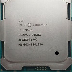 Intel Core i7 Extreme 6950X 3.00GHz 10 Core SR2PA LGA2011-3  CPU scratched 