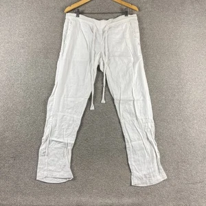 Billabong Women’s White Cargo Pants Size 12 Cotton Drawstring Beachwear - Bild 1 von 24