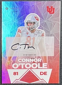 Atleta ONIT 2024 Connor O’Toole #S-17 en tarjeta automática/70 SP Utah Utes - Imagen 1 de 2