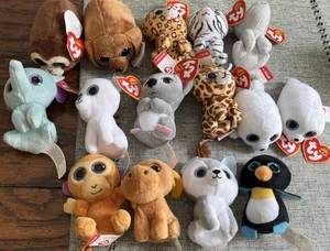13 Ty Beanie Boos mit 2 Teeny Tys: Waddle, Seamore, Twigs, Mel, Frostiness etc. - Bild 1 von 13