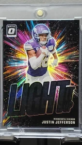 2024 Donruss Optic - Light It Up - Justin Jefferson Black Pandora /25 SSP #14🔥 - Picture 1 of 2