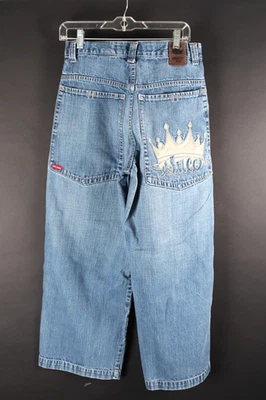 Jeans holgados vintage años 90 JNCO Big Crown Raver patinador talla 29x29 Foto 1 de 4