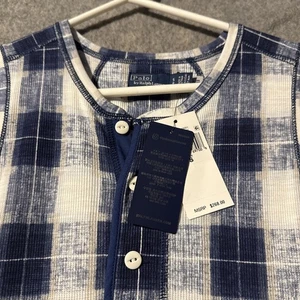 Polo Ralph Lauren Womens S Sleeveless Plaid Maxi Dress Cotton Blue White A Line - Picture 1 of 9