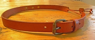 Hecho a mano de colección de cuero sombrero de vaquero banda cinturón reutilizado tachonado tostado/marrón claro Foto 1 de 4