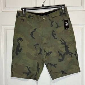 Volcom Men’s Vmonty 22” Stretch Chino Shorts Size 31 Camouflage - Picture 1 of 9