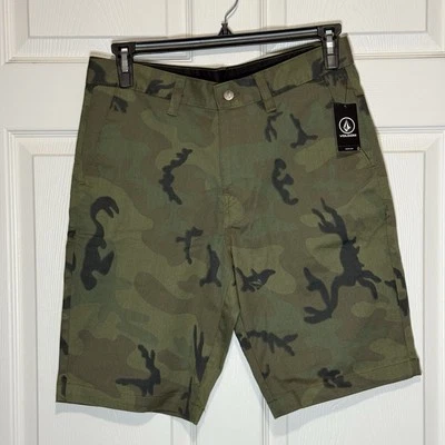 Volcom Men’s Vmonty 22” Stretch Chino Shorts Size 31 Camouflage - Image 1 of 4