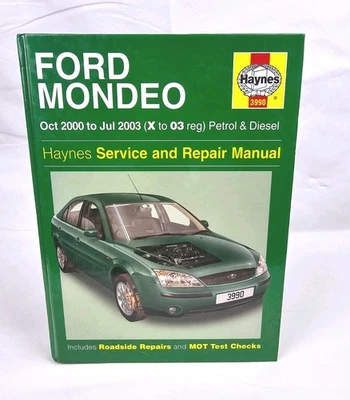 FORD MONDEO HAYNES MANUAL - 2000 to 2003 (X to 03 Reg) - Petrol + Diesel - Image 1 of 4
