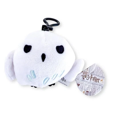 BNWT New Harry Potter White Hedwig Owl Cuddly Stuffed Toy Keychain - Image 1 of 3