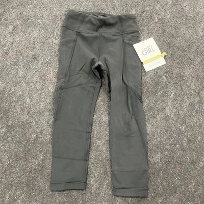 ATHLETA GIRL Stash Your Treasures Capri Niña Talla US XS/6 Negro Foto 1 de 4