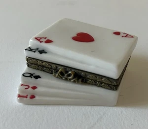 Carte da gioco portagioie in porcellana Broadway dritto - Foto 1 di 4