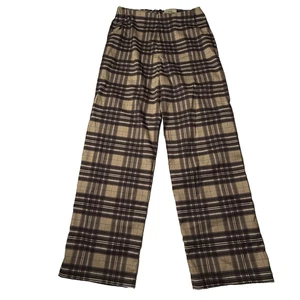 Pantaloni da golf Byrdie donna piccoli a quadri elasticizzati gamba dritta retrò pull on - Foto 1 di 7