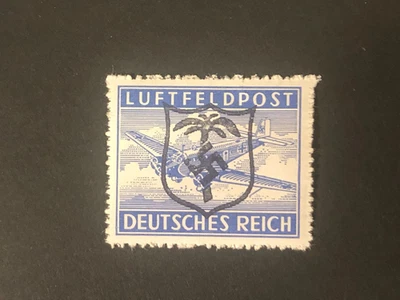 Germany WWII propaganda ovpt  (NORTH AFRICA) LUFTFELDPOST  MNH  /s47 #b25 - Image 1 of 2