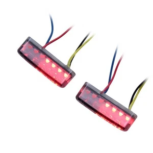 Mini intermitente LED 3 en 1 luz trasera luz de freno negro tintado moto scooter quad - Imagen 1 de 4