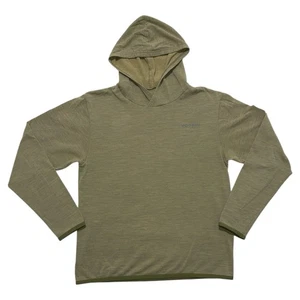 VOORMI Performance Wool Base Layer Hoodie Mens Medium Green Athletic USA Made - Picture 1 of 6