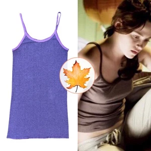 RARE URBAN OUTFITTERS Sparkle Drop Needle Tank Tunic Purple L ASO Bella Swan - Picture 1 of 9