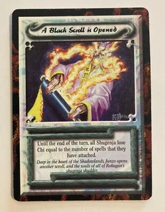 A Black Scroll is Opened L5R Legends of the Five Rings CCG Conocimiento Prohibido - Imagen 1 de 1