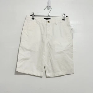 POLO RALPH LAUREN Girls Chino Shorts 100% Cotton White 5 Pockets Size 12 NEW - Picture 1 of 8